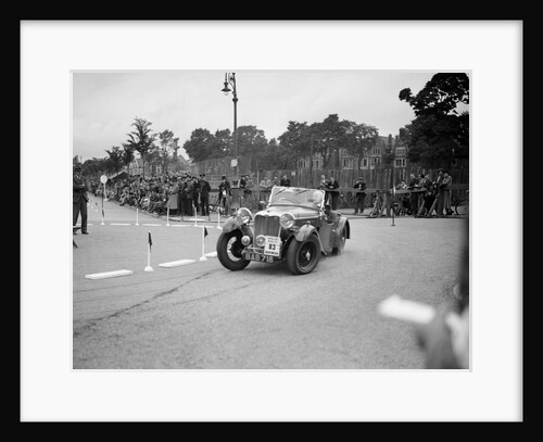 Singer B37 1.5 litre sports of FS Barnes competing in the South Wales Auto Club Welsh Rally, 1937 by Bill Brunell