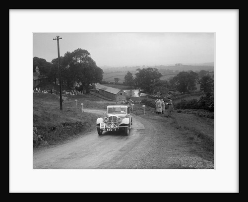 BSA saloon of RS Bevan competing in the South Wales Auto Club Welsh Rally, 1937 by Bill Brunell