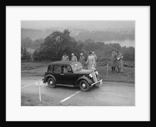 Austin Cambridge saloon of T Norton competing in the South Wales Auto Club Welsh Rally, 1937 by Bill Brunell