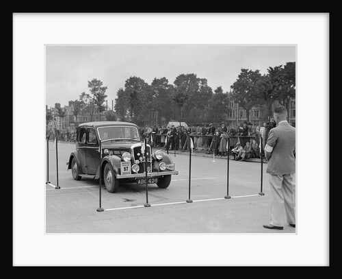 Morris saloon of RK Wellsteed competing in the South Wales Auto Club Welsh Rally, 1937 by Bill Brunell