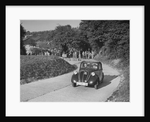 Fiat Topolino of J Eason-Gibson competing in the VSCC Croydon Speed Trials, 1937 by Bill Brunell