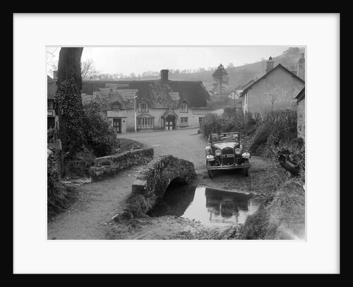 Kitty Brunell driving a Ford Model A 2-seater, Winsford, Somerset, 1930s by Bill Brunell