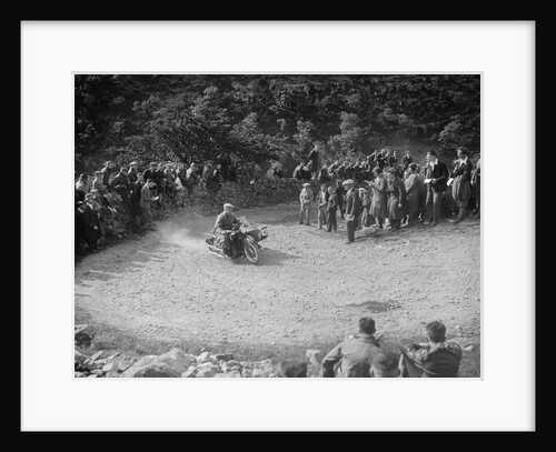 Matchless and sidecar of TJ Rose competing in the MCC Edinburgh Trial, 1930 by Bill Brunell