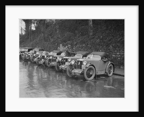 MG M types at the MCC Lands End Trial, Launceston, Cornwall, 1930 by Bill Brunell