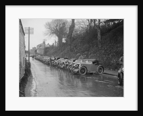 Cars parked at the MCC Lands End Trial, Launceston, Cornwall, 1930 by Bill Brunell