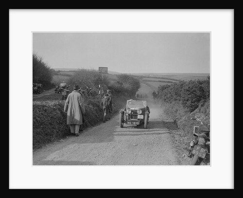 MG J2 of JWS Utley competing in the MCC Lands End Trial, Beggars Roost, Exmoor, 1933 by Bill Brunell