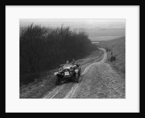 Frazer-Nash Boulogne 2-seater competing in a trial, Crowell Hill, Chinnor, Oxfordshire, 1930s by Bill Brunell