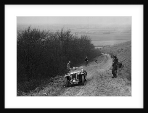 MG Magna competing in a trial, Crowell Hill, Chinnor, Oxfordshire, 1930s by Bill Brunell