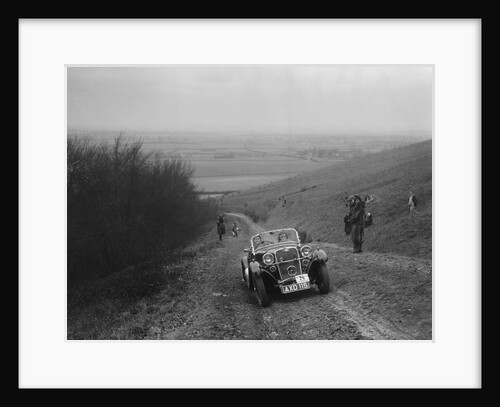 Singer 2-seater sports competing in a trial, Crowell Hill, Chinnor, Oxfordshire, 1930s by Bill Brunell