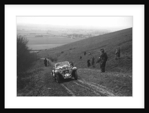Singer Le Mans competing in a trial, Crowell Hill, Chinnor, Oxfordshire, 1930s by Bill Brunell