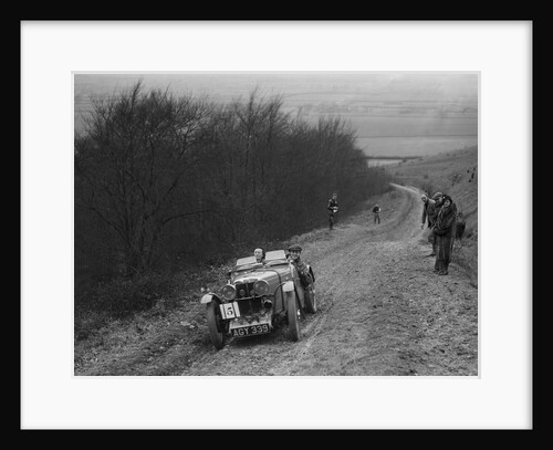 MG J2 competing in a trial, Crowell Hill, Chinnor, Oxfordshire, 1930s by Bill Brunell