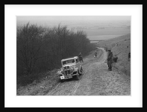 Standard Little Nine saloon competing in a trial, Crowell Hill, Chinnor, Oxfordshire, 1930s by Bill Brunell