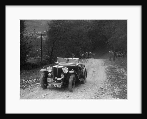 MG Magnette competing in a motoring trial, Nailsworth Ladder, Gloucestershire, 1930s. by Bill Brunell