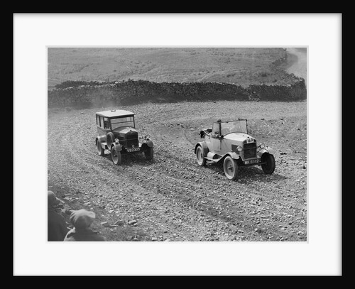 Trojan saloon and tourer competing in the MCC Edinburgh Trial, 1929 by Bill Brunell