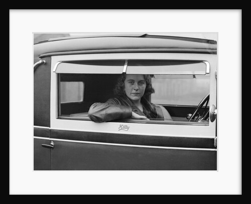 Kitty Brunell behind the wheel of a Talbot 14/45, c1930 by Bill Brunell