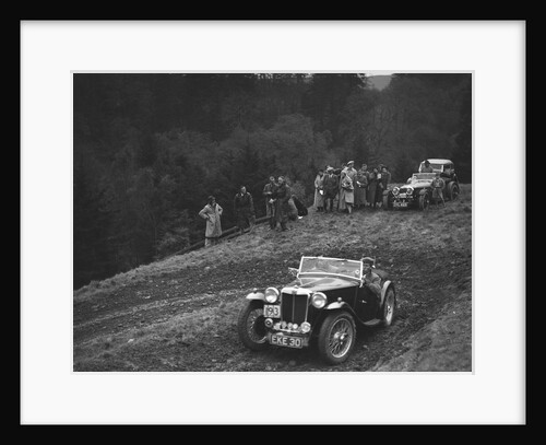 MG TA of JN Goodwin competing in the MCC Edinburgh Trial, Roxburghshire, Scotland, 1938 by Bill Brunell