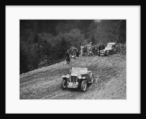 MG TA of RE Rushbrook competing in the MCC Edinburgh Trial, Roxburghshire, Scotland, 1938 by Bill Brunell