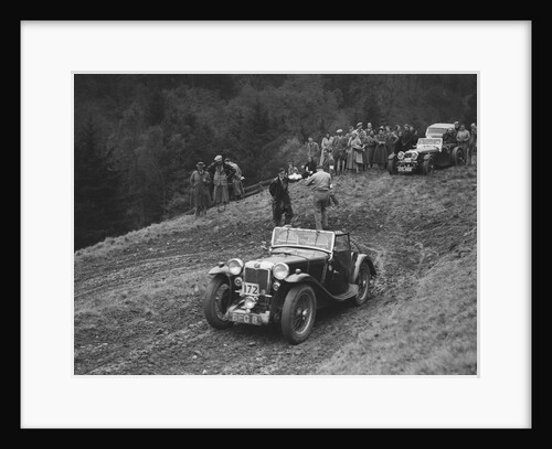 MG PA of D Clare competing in the MCC Edinburgh Trial, Roxburghshire, Scotland, 1938 by Bill Brunell