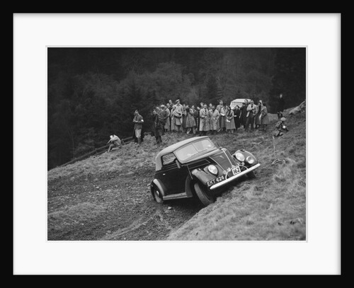 Ford V8 of J Cleland competing in the MCC Edinburgh Trial, Roxburghshire, Scotland, 1938 by Bill Brunell