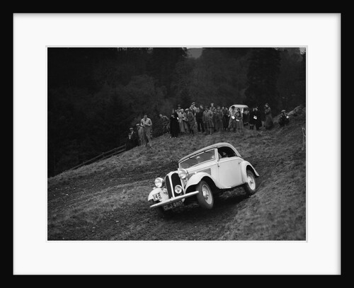 Frazer-Nash BMW of LEC Hall competing in the MCC Edinburgh Trial, Roxburghshire, Scotland, 1938 by Bill Brunell