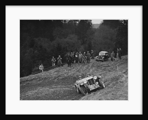 MG TA of JES Jones of the Cream Cracker team, MCC Edinburgh Trial, Roxburghshire, Scotland, 1938 by Bill Brunell