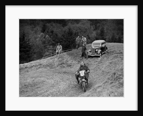 500 cc Ariel of GR Walling competing in the MCC Edinburgh Trial, Roxburghshire, Scotland, 1938 by Bill Brunell