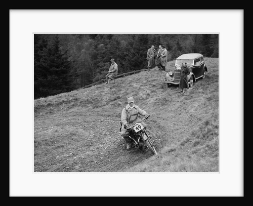 347 cc Ariel of F Gooding competing in the MCC Edinburgh Trial, Roxburghshire, Scotland, 1938 by Bill Brunell