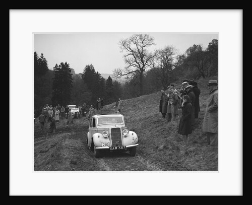 Hillman Minx of S Elgar competing in the MCC Edinburgh Trial, Roxburghshire, Scotland, 1938 by Bill Brunell