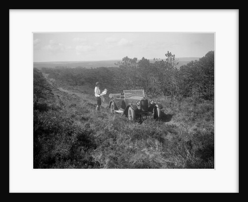 Kitty Brunell road testing a Riley 9 tourer, c1930 by Bill Brunell