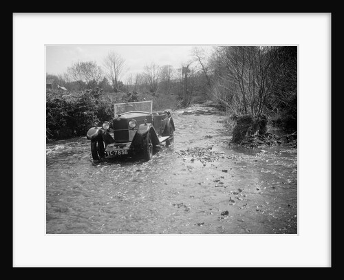 Kitty Brunell road testing a Riley 9 tourer, c1930 by Bill Brunell