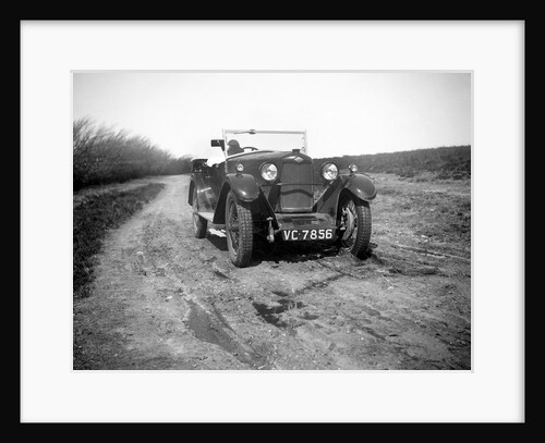 Kitty Brunell road testing a Riley 9 tourer, c1930 by Bill Brunell