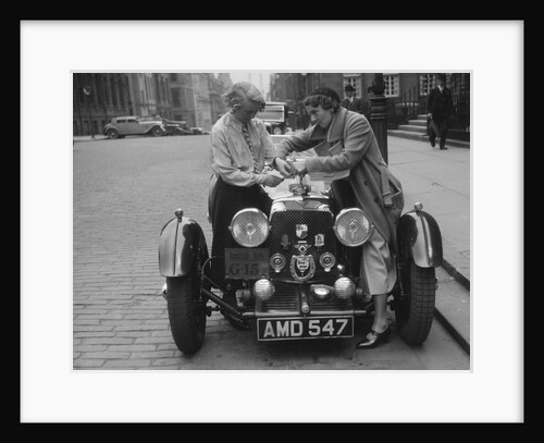 Aston Martin of Kitty Brunell at the RSAC Scottish Rally, 1933 by Bill Brunell