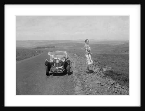 Kitty Brunell and her MG Magna at the RSAC Scottish Rally, 1932 by Bill Brunell
