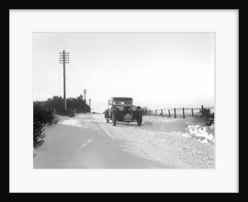 Talbot 14/45 sportsman's coupe of Kitty Brunell competing in the Monte Carlo Rally, 1929 by Bill Brunell