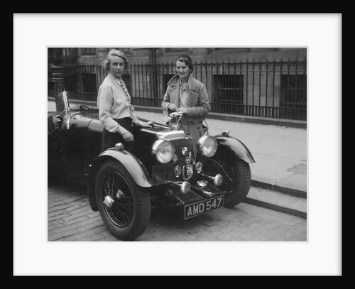 Aston Martin of Kitty Brunell at the RSAC Scottish Rally, 1933 by Bill Brunell