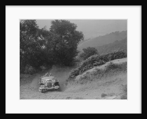 Ford V8 competing in the Barnstaple Trial, c1935 by Bill Brunell