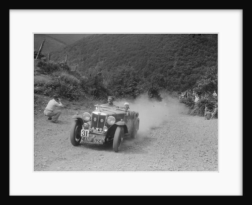 MG Magnette competing in the Barnstaple Trial, c1935 by Bill Brunell