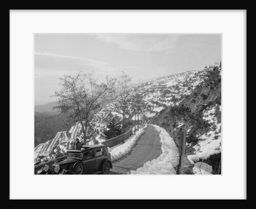 Kitty Brunell's Talbot 14/45 saloon at the Monte Carlo Rally, 1930 by Bill Brunell