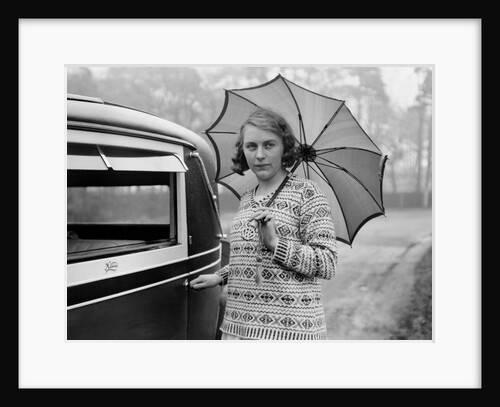 Kitty Brunell, winner of Class 2 at the 1933 RAC Rally by Bill Brunell