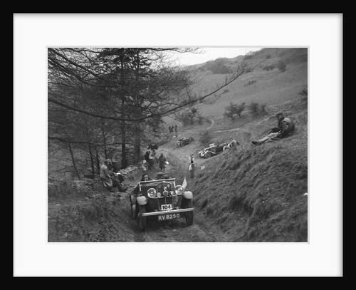 Triumph open tourer competing in the MG Car Club Abingdon Trial/Rally, 1939 by Bill Brunell