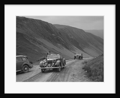 MG SA and MG TA Tickford competing in the MG Car Club Abingdon Trial/Rally, 1939 by Bill Brunell