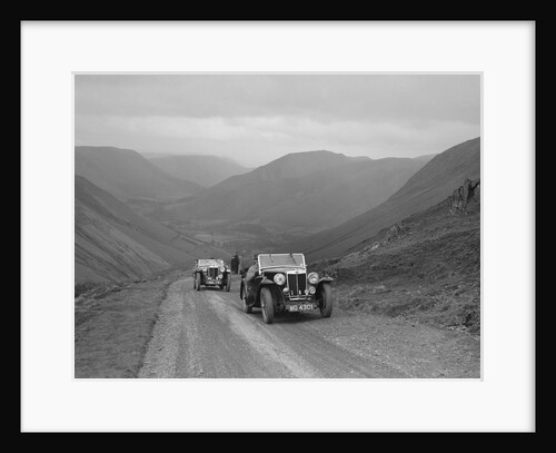 MG Magnette of WS Whittard and MG TA of Maurice Toulmin, MG Car Club Abingdon Trial/Rally, 1939 by Bill Brunell