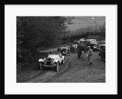HRG of MH Lawson amd MG TA of Maurice Toulmin at the MG Car Club Abingdon Trial/Rally, 1939 by Bill Brunell
