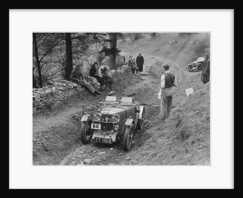 MG J2 of Kenneth Evans competing in the MG Car Club Abingdon Trial/Rally, 1939 by Bill Brunell
