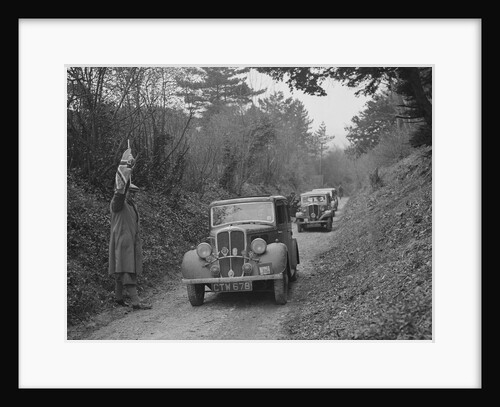 Two Standards competing in a Standard Car Club trial, late 1930s by Bill Brunell