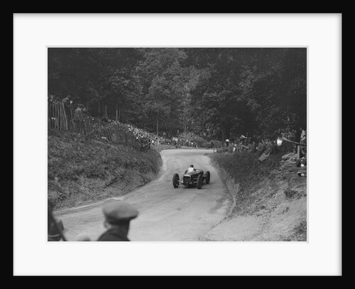 Delage of JC Davis competing in the MAC Shelsley Walsh Hill Climb, Worcestershire, 1932 by Bill Brunell