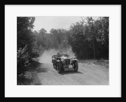 MG Magna of K Bear competing in the BOC Hill Climb, Chalfont St Peter, Buckinghamshire, 1932 by Bill Brunell