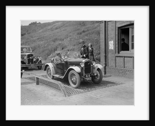 Triumph of J Wallis, winner of the Autocar Cup at the Middlesex County AC Hill Climb, c1930 by Bill Brunell