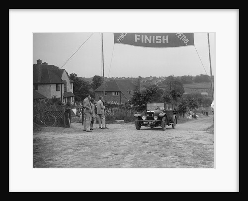 Star of AC Desch at the finish of the Middlesex County AC Hill Climb, c1930 by Bill Brunell