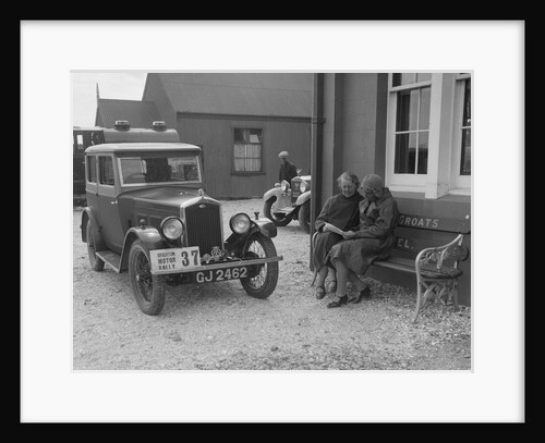 Wolseley Hornet of Morna Vaughan, B&HMC Brighton Motor Rally, John O'Groats, Scotland, 1930 by Bill Brunell